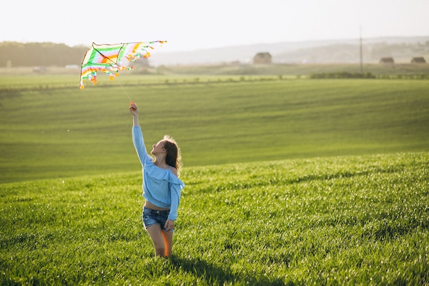 Girl with kite