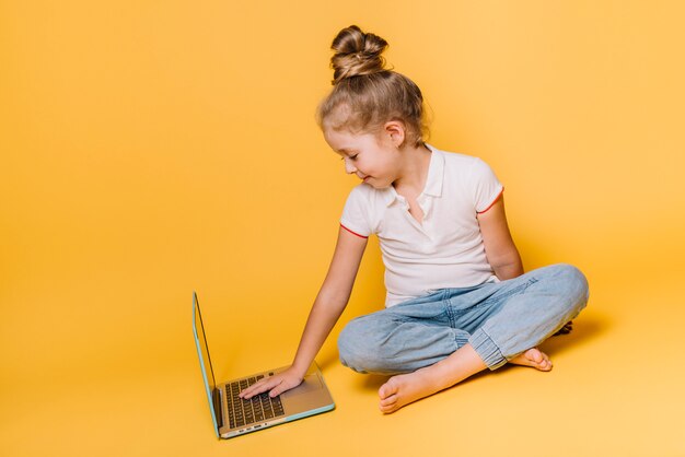 Girl with laptop