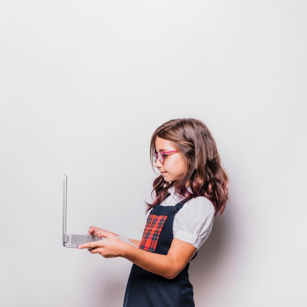 Girl with laptop