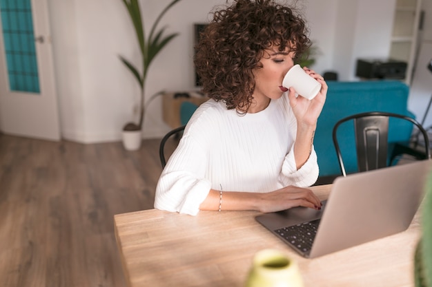 Girl with a laptop