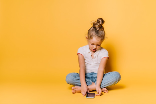 Girl with smartphone