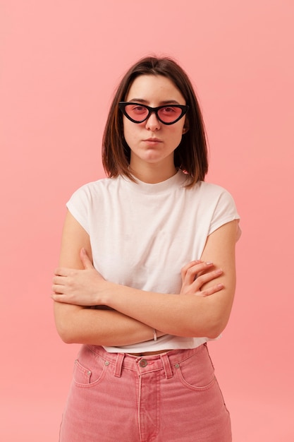 Girl with sunglasses