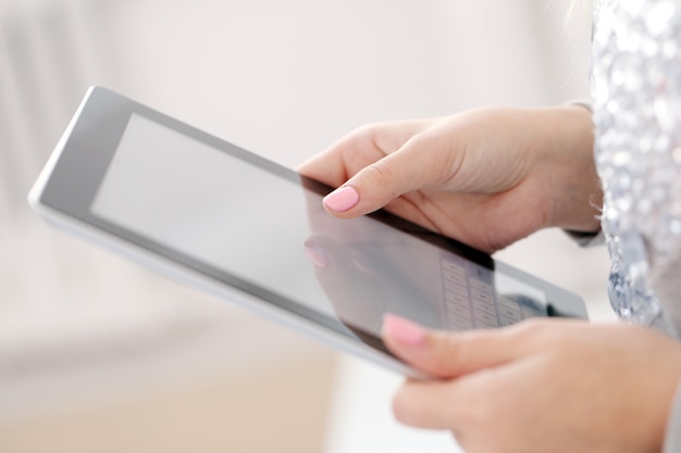 Girl with tablet