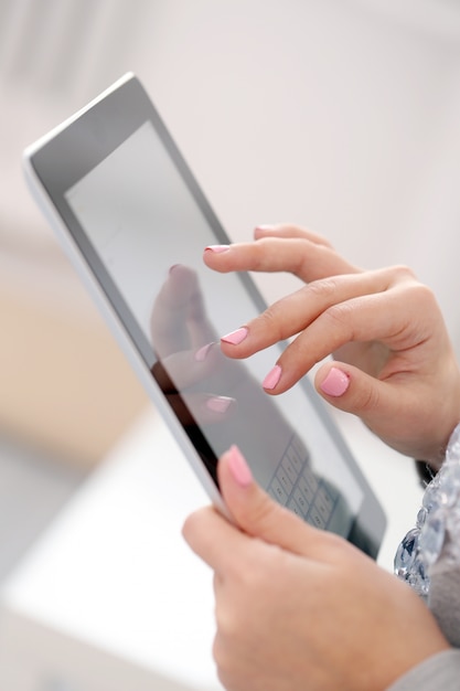 Girl with tablet