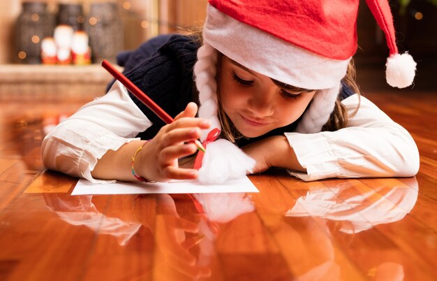 Girl Writing A Letter