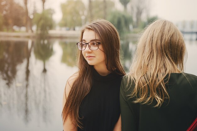 girls near water