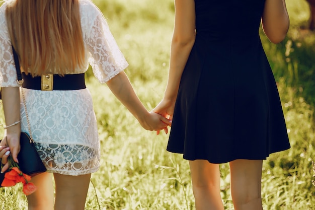 girls in the park