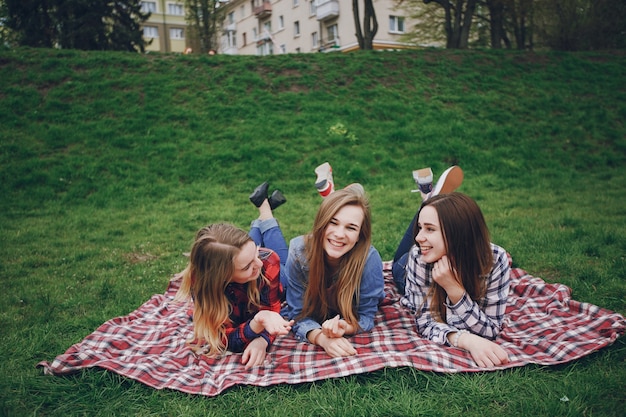 Девушки на пикнике