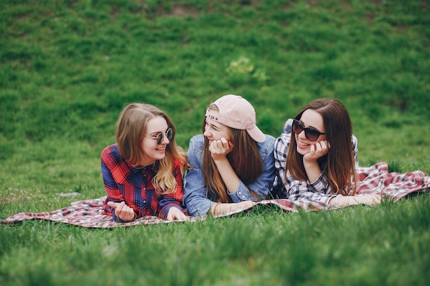 Girls on a picnic