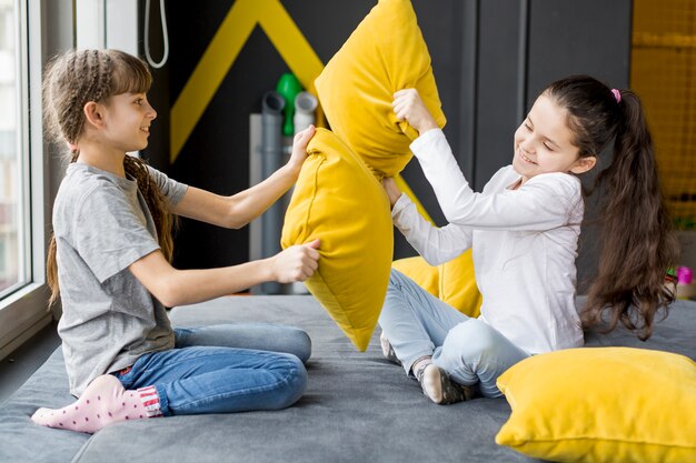 Girls playing together