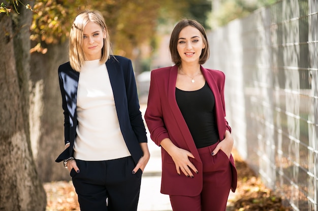 Girls in a suit