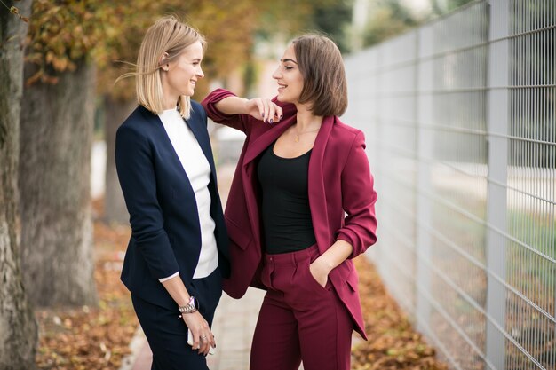 Girls in a suit