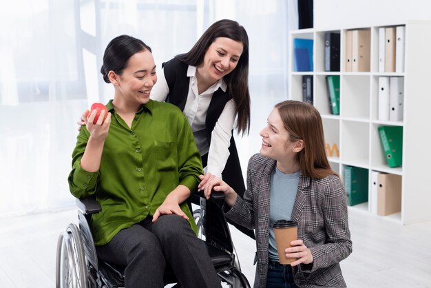 Free photo girls talking and laughing together