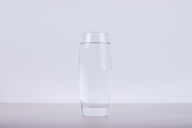 Glass of fresh water.