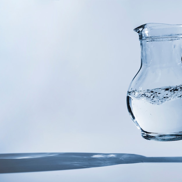 Glass jar full of water