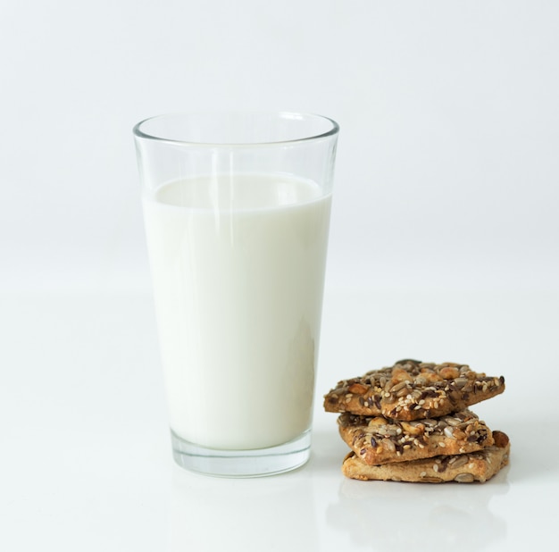 Free photo glass of milk