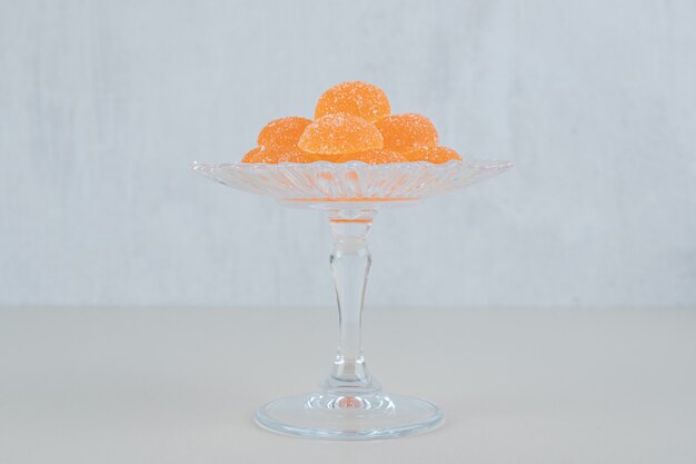 オレンジシュガーマーマレードのガラスプレート。