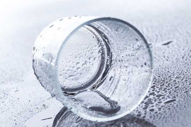 Glass on the table