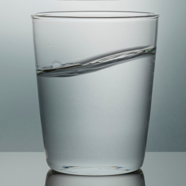 Бесплатный Фотография стакан воды макросъемки