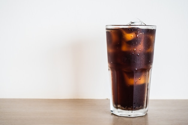 Glass with coke