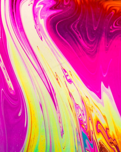 Gleaming wavy pink and yellow abstract background