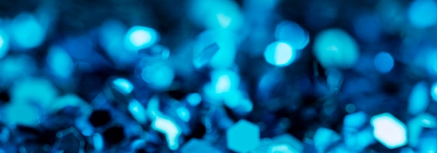 Free photo glistening blue glitter