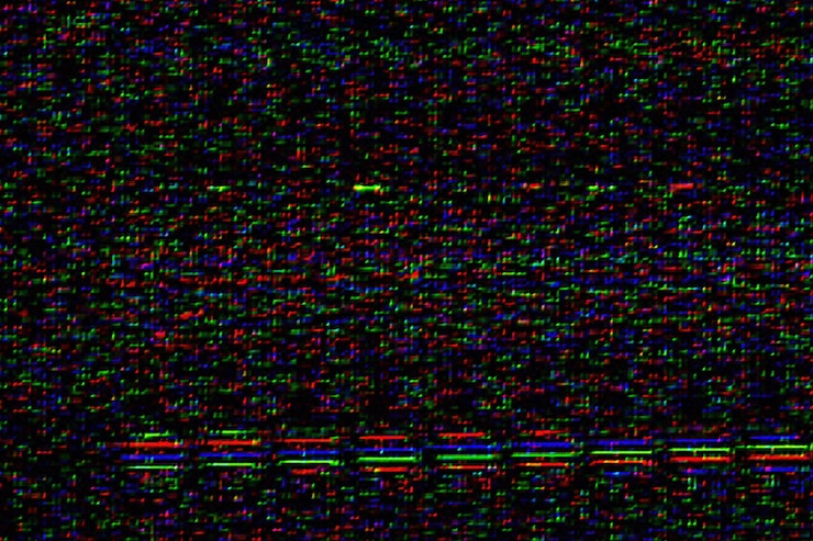 Free Photo glitch effect on a black background