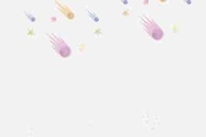 Free photo glittery pastel meteor shower stars pattern background