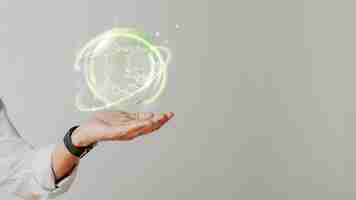 Free photo global environmental sustainability background green technology