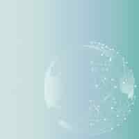 Free photo globe technology business gradient background