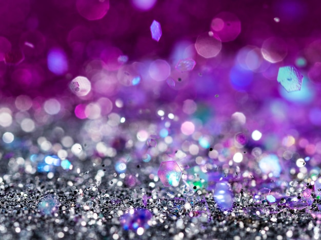 Foto gratuita glitter multicolore lucido