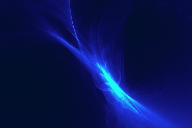 輝く青色の抽象的な光の効果の背景