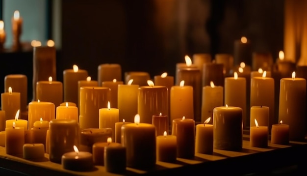 Foto gratuita fiamme incandescenti illuminano il simbolo pacifico dell'amore generato dall'ia
