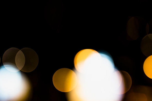 Glowing illuminated blurred light at night