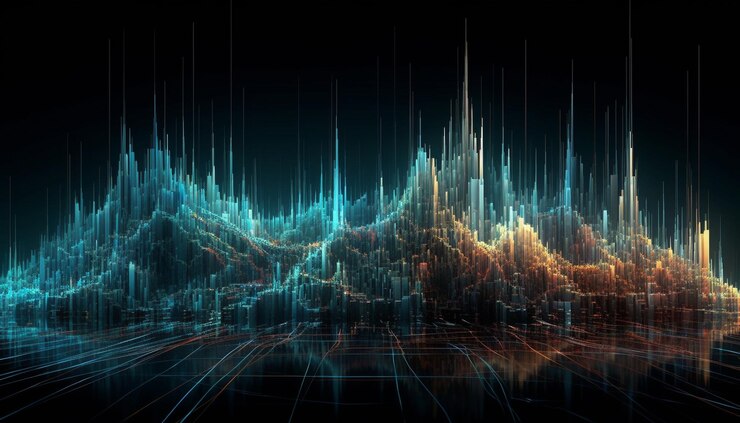 Free Photo glowing sine waves create futuristic backdrop design generated by ai