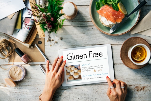 Free photo glutein free celiac disease concept