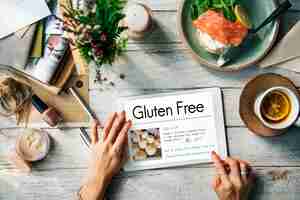 Free photo glutein free celiac disease concept