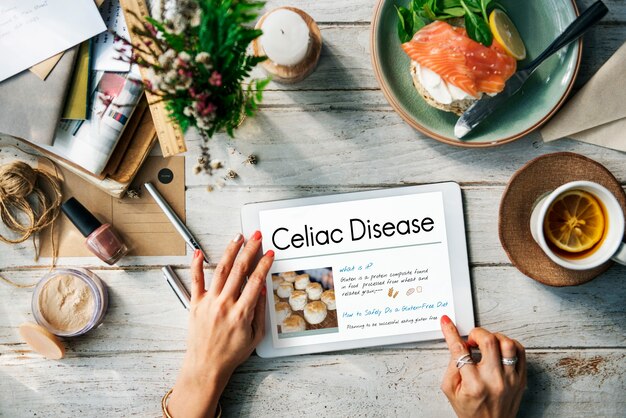 Glutein Free Celiac Disease Concept