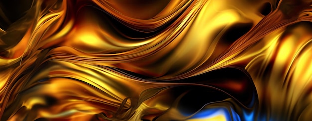 Free photo gold background or texture and gradients shadow ai generative