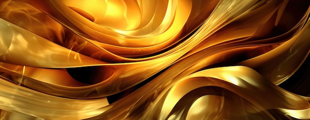 Free photo gold background or texture and gradients shadow ai generative