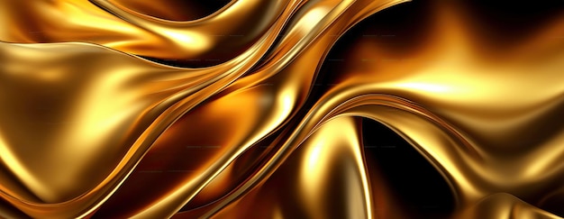 Free photo gold background or texture and gradients shadow ai generative