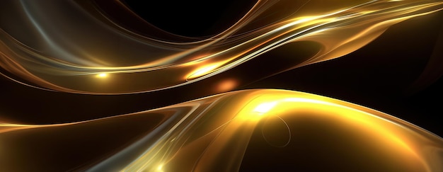 Free photo gold background or texture and gradients shadow ai generative