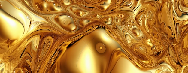 Free photo gold background or texture and gradients shadow ai generative