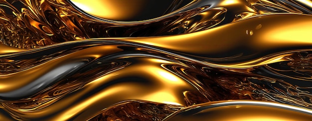 Free photo gold background or texture and gradients shadow ai generative
