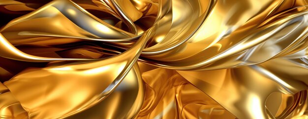 Free photo gold background or texture and gradients shadow ai generative