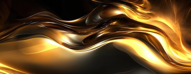 Free photo gold background or texture and gradients shadow ai generative