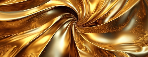 Free photo gold background or texture and gradients shadow ai generative