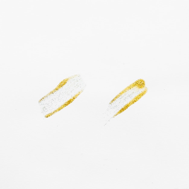 Gold Brush with glitter