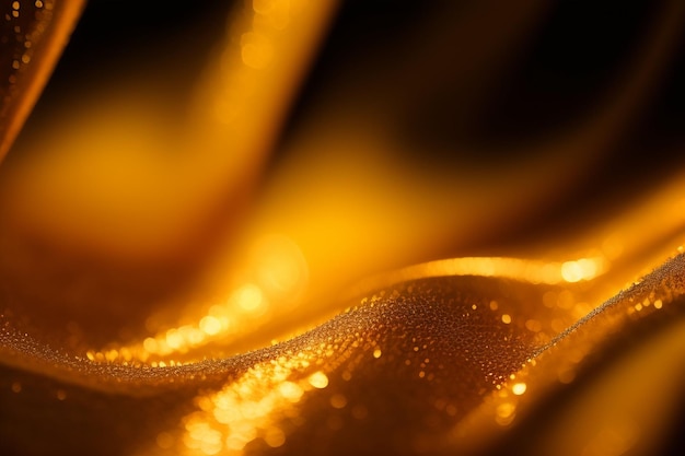 Free photo a gold cloth with gold glitter on it