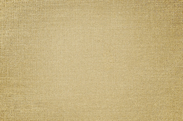 Gold cotton fabric textured background